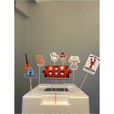 Cutelier Friends Temalı Pasta Süsü 8 Parça - Doğum Günü Cake Topper Dekor Seti