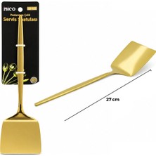 tp Buğz Metal Servis Spatulası - Gold Renk - 27 cm