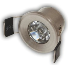 tp Buğz 1 Adet Cata Ct 5270 Yıldız 1.5W Sıva Altı LED Spot Satin Kasa Gün Işığı 3200K