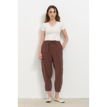 Şira Butik Lastikli Kumaş Pantolon