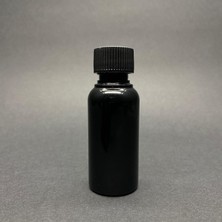 Starseven 30 cc Siyah Pet Şişe Kalın - Siyah Contalı Kapaklı- 30ML Siyah Sert Plastik Şişe- x 10 Adet