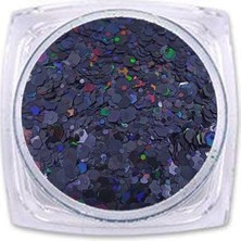 Starseven Epoksi Süsleme Glitter Altıgen Siyah Renkli Pul 5gr