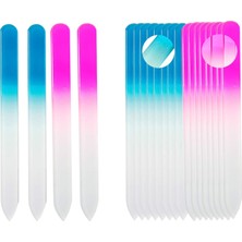 Starseven 20'li Paket Profesyonel Çek Kristal Cam Tırnak Törpüsü Tampon Manikür Aletleri Seti Seti Tırnak Cil