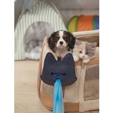 Ufak Tefek Şeyler Kedi ve Köpek Dışkı Poşeti Taşıma Çantası Asma Aparatlı Deri Dışkı Poşet Tutucu