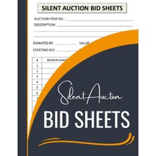 Starseven Silent Auction Bid Sheets: Perfect For Fundraising Events, Auction Bid Tracker Book, Auction Biddin