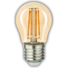 tp Buğz 1 Adet Kendal KES603 LED Rustik Ampul 6W Amber Işık E27 Duy