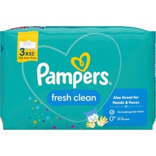 Starseven Pampers Fresh & Clean Islak Bebek Mendili (3 Paket = 156 Islak Mendil)
