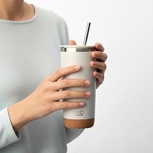 SHC4200 Deconox 590 ml Paslanmaz Çelik Pipetli Termos Kupa - 4 Renk Seçeneği (Siyah, Yeşil, Gri, Mavi) - Sı
