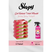 Starseven Sleepy 250 Adet Gül Kokulu Islak Havlu, Orkide Oda Kokusu Hediyeli