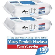 Starseven Sleepy Easy Clean Yüzey Temizlik Havlusu 2 * 100'LÜ Çamaşır Suyu Katkılı