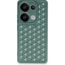 SHC4200 13 Pro 4g Petek Silikon Kapak - Koyu Yeşil