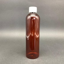 Starseven 250 cc Kahverengi Pet Şişe - Beyaz Kapaklı- 250ML Kapaklı Plastik Şişe x 10 Adet
