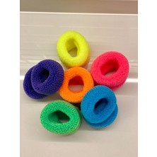 Starseven Miyamore Takı Teddy 12 Adet Renkli Saç Lastik Tokası