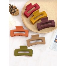 Starseven Aee 6 Adet Büyük Renkli Kadın Mandal Toka (Renkli, Bag 9cm)