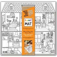 Starseven Akademi Çocuk Funny Mat White 40X40CM - Evim Güzel Evim