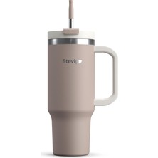 Starseven 2 Moods Tuck-In Tumbler Sızdırmaz Çelik Termos 900 ml Pure Cashmere ST-243