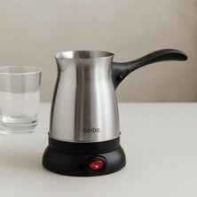 Uravas Store Elektrikli Cezve Türk Kahvesi 500 ml 6 Fincan Çelik