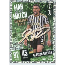 Topps Glesion Bremer Man Of The Match – Futbolcu Kartı Match Attax
