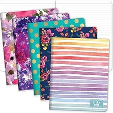 Starseven Elan Publishing Company Assorted Pattern Field Memo Notebooks, 8X10 In Lined Office Notepads For Nu
