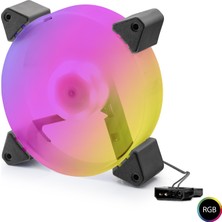 Renas Store Kasa Fanı 5. Nesil Rgb 12 cm - Siyah ND2664