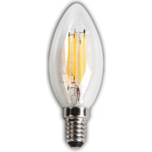 tp Buğz 1 Adet Cata Ct 4066 LED Rustik Ampul 4W 3200K Gün Işığı E14 Duy