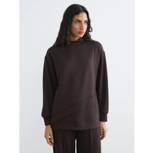 Lc Waikiki Yeni Sezon Dik Yaka Soft Touch Kadın Sweatshirt Tunik