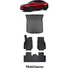 MatMaster Tesla Model Y Juniper 2026 Model 5d Premium Ekstra Havuzlu Paspas ve Bagaj Havuzu Set