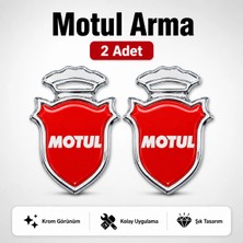 Şimika Motul Chia Arma Krom Oto Amblem – 5 × 3,5 cm