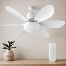 Uravas Store Kumandalı 2'si1 Arada Tavan Vantilatör Avize 40W 6 Kanat