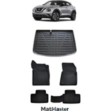 MatMaster Nissan Juke 2019 Model 5d Premium Ekstra Havuzlu Paspas ve Bagaj Havuzu Set
