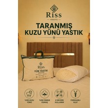 Riss Tekstil %100 Doğal Taranmış Kuzu Yünü Dolgulu Yastık ( 50cm x70cm / 1000gr )
