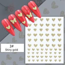 Starseven Nicole 3D Reflektif Efekt Nail Sticker Model - 5 (55881-5) 3019