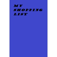 Starseven Independently Published My Shopping List, 6x9, 100 Pages