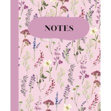 Starseven Independently Published Composition | Wide Ruled | Floral Botanical Illustrations |7.5 x 9