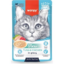 Starseven Wanpy Pouch Ton Balıklı Tavuklu Yaş 70GR x 10 Adet