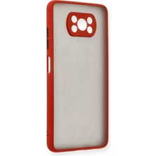 SHC4200 Pocophone X3 Montreal Silikon Kapak - Kırmızı