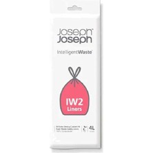 Starseven Joseph Joseph Intelligentwaste Organik Torbası, 50 Adet, 4 Litre, Şeffaf