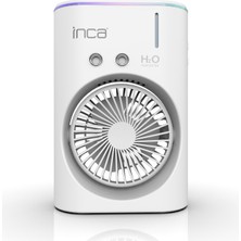 Starseven Inca IMF-10B Edilebilir 2400 Mah Taşınabilir Buzlu Su Hazneli Soğutucu Renkli Işıklı Masa Fanı