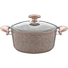 Starseven Oms 22X11,5 cm Granit Derin Tencere Kahverengi