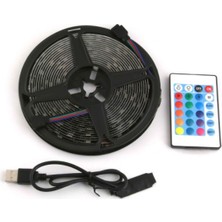 Starseven Rgb Şerit 30 LED Kumandalı USB Bağlantılı