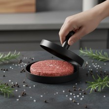 Starseven Deconox Yapışmaz Büyük Boy Hamburger Köfte Kalıbı - Paslanmaz Çelik Karbon Kaplama Burger P