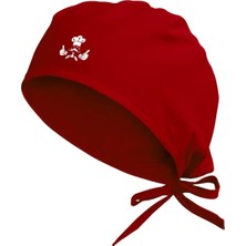 Starseven Tasarım Chef Temalı Tasarım Restoran - Cafe Bonesi Kırmızı