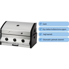 Aygaz Cadac Meridian 3b Ankastre Gazlı Barbekü