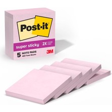 Starseven Post-It Süper Yapışkan Notlar, 5 Yapışkan Not Kağıdı, 7,6 x 7,6 Cm, Okul Malzemeleri, Ofis