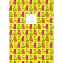 Starseven Cats - Lined Pages - A4 - Premium: (Yellow Edition) Fun 192 Lined Pages (A4 / 8.2