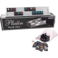 Starseven Oyun Aletleri Platin Plastik Okey Takımı