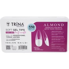 Starseven Trina Jel Takma Tırnak - Almond (Yari Mat) 550' Li - 20