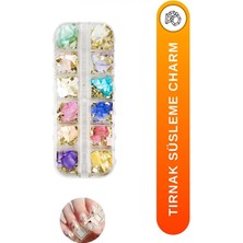 Starseven Fontenay Tırnak Charm Tırnak Süsleme Seti, Nail Charms, Protez Tırnak Süsleme Objeleri, Renkli