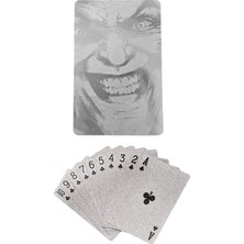 Starseven Silver Joker Iskambil Kağıdı Kaygan Plastik Su Geçirmez Oyun Kağıdı CIN884SLV