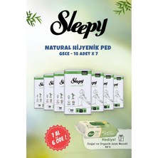 Starseven Sleepy 7 Al 6 Öde Gece Hassas Hijyenik Ped Adet 50 Li Doğal Islak Mendil